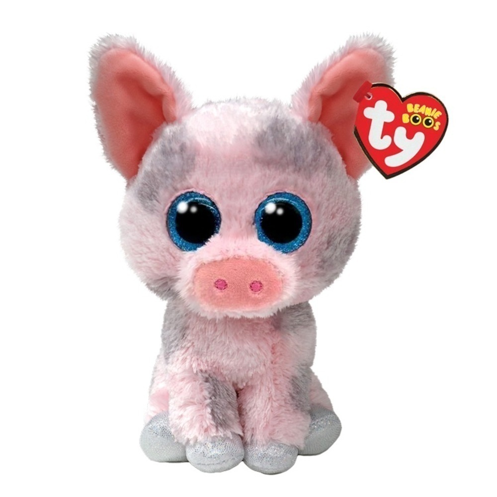 Ty Beanie Boos HAMBONE the Pink Pig 6 Inch Stuffed Animal Plush Toy New